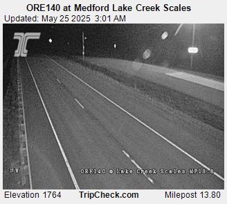 Traffic Cam ORE140 at Medford Lake Creek Scales